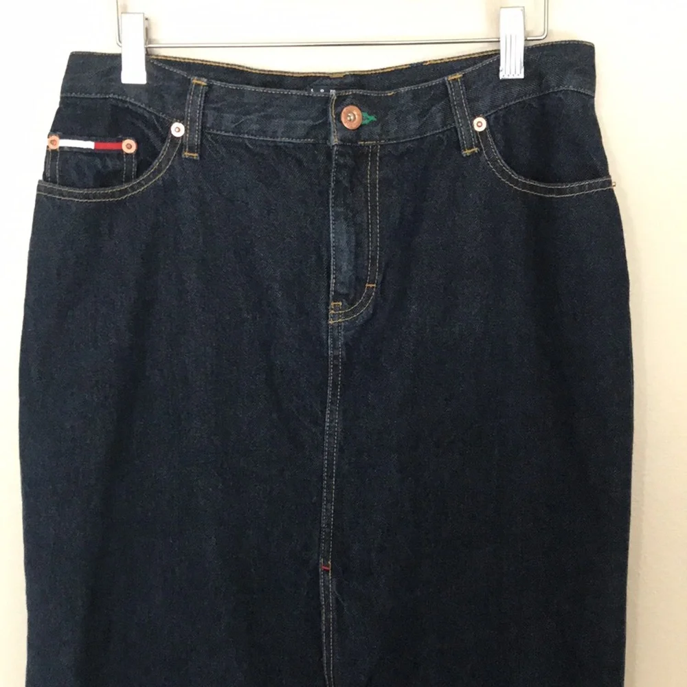 ✨Vintage✨ Tommy Jeans‎ Long Jean Skirt. 9